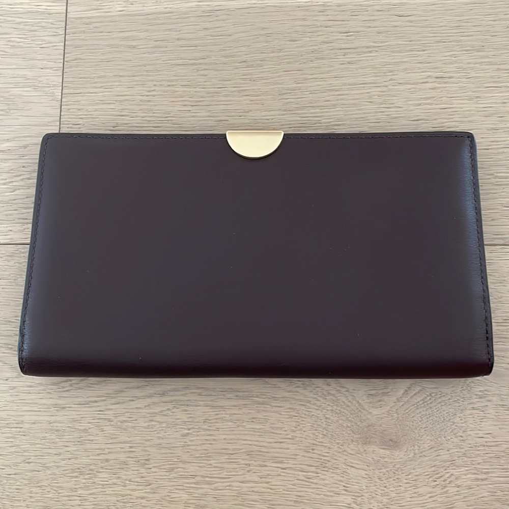 Coach Black Wallet with Gold Accent